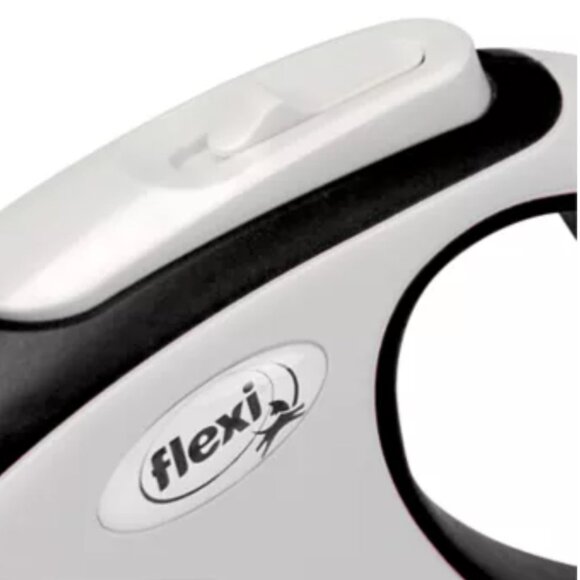 FLEXI COMORT RETRACTABLE TAPE DOG LEASH -25FT- GRAY/BLACK-- GERMAN DESIGN LARGE - Picture 5 of 13